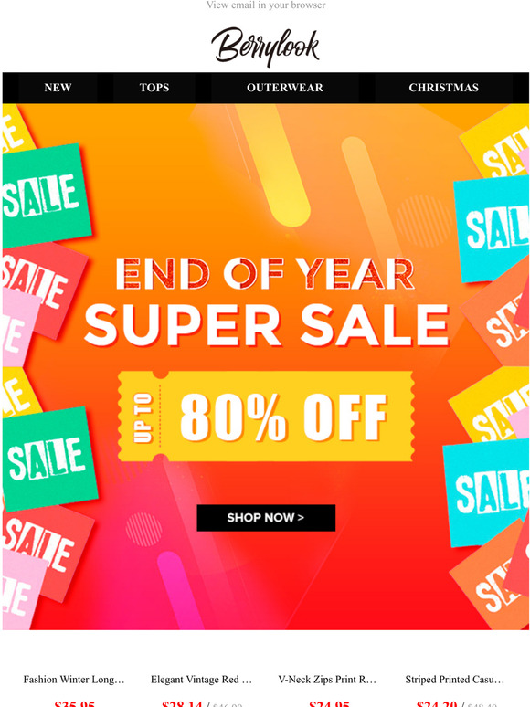Its the End of Year Sale 80% OFF