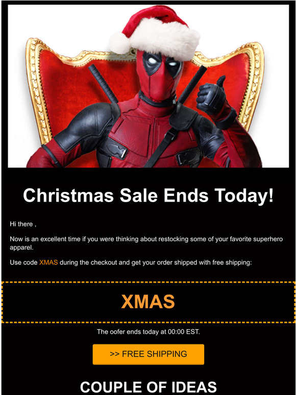  Christmas Sale Ends Today!