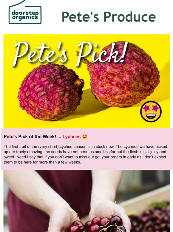 Doorstep Organics Pete's Produce What's new fresh (and short) from the
