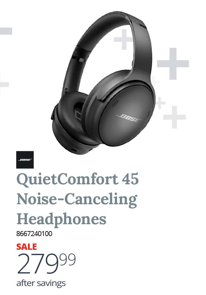 Bose - QuietComfort 45 Noise-Canceling Headphones - 8667240100 - SALE $279.99 after savings