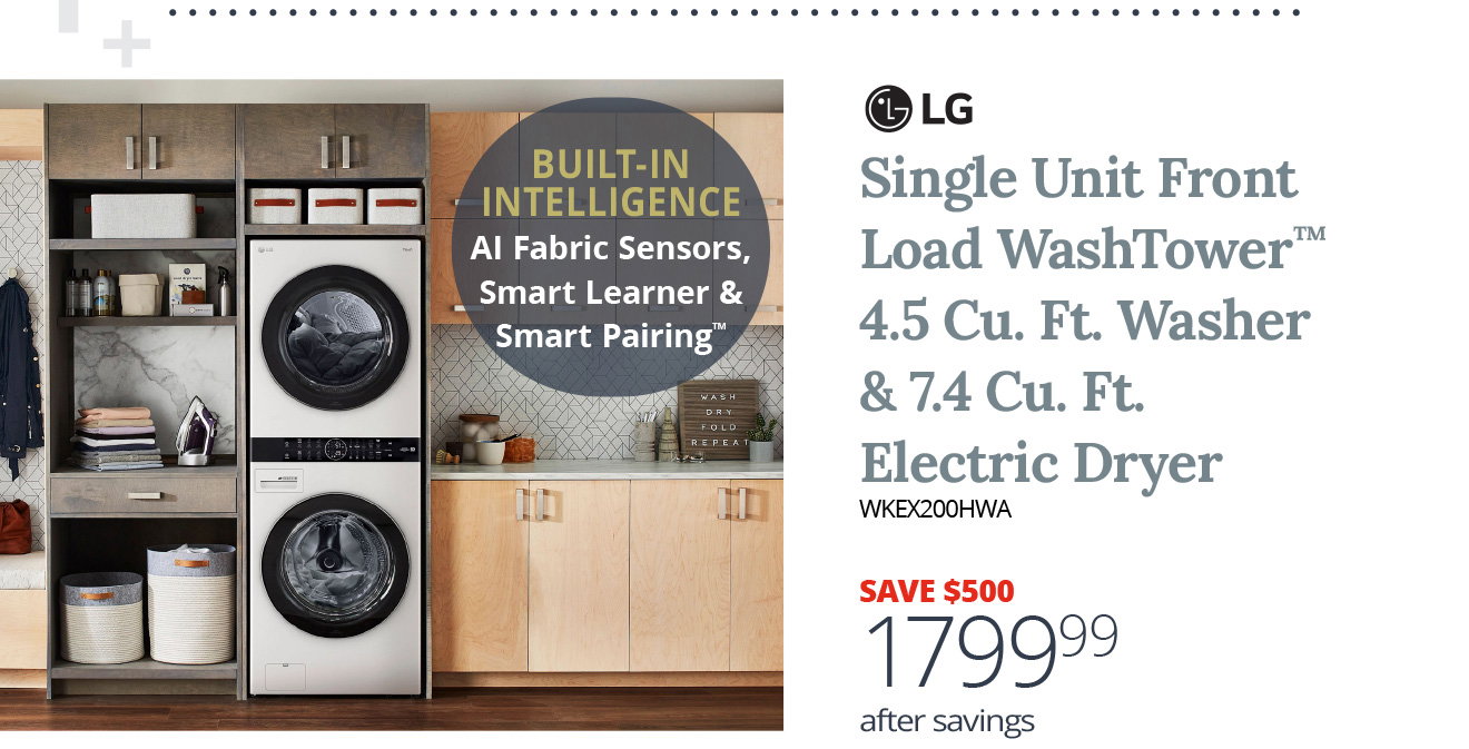 LG Front Load Washer Dryer