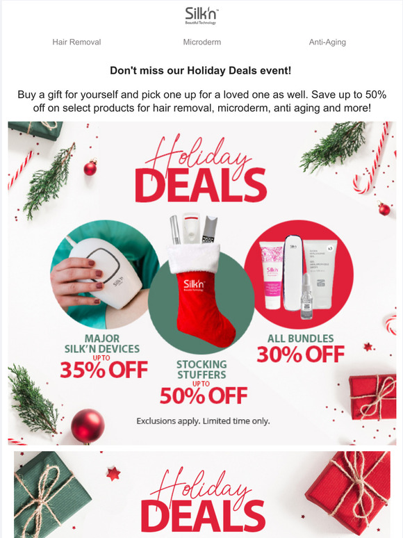 Silk'n: Get the perfect skincare gift this holiday season and save!