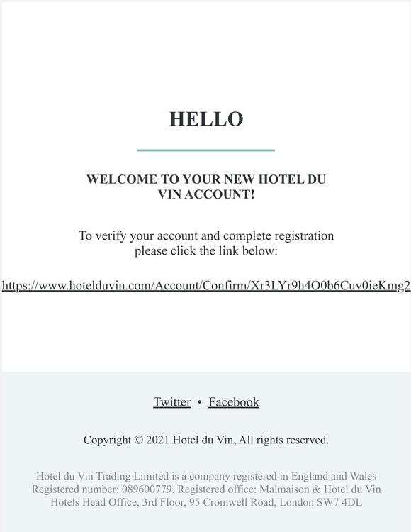 Please verify your new account