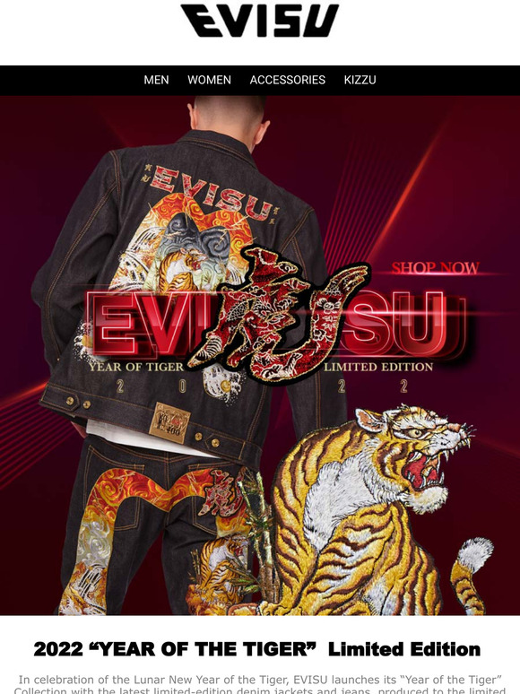Evisu: EVISUExplore Year of the Tiger Limited Edition & SS22 New