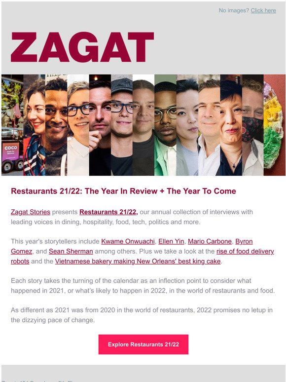 Zagat Stories Presents: Restaurants 21/22