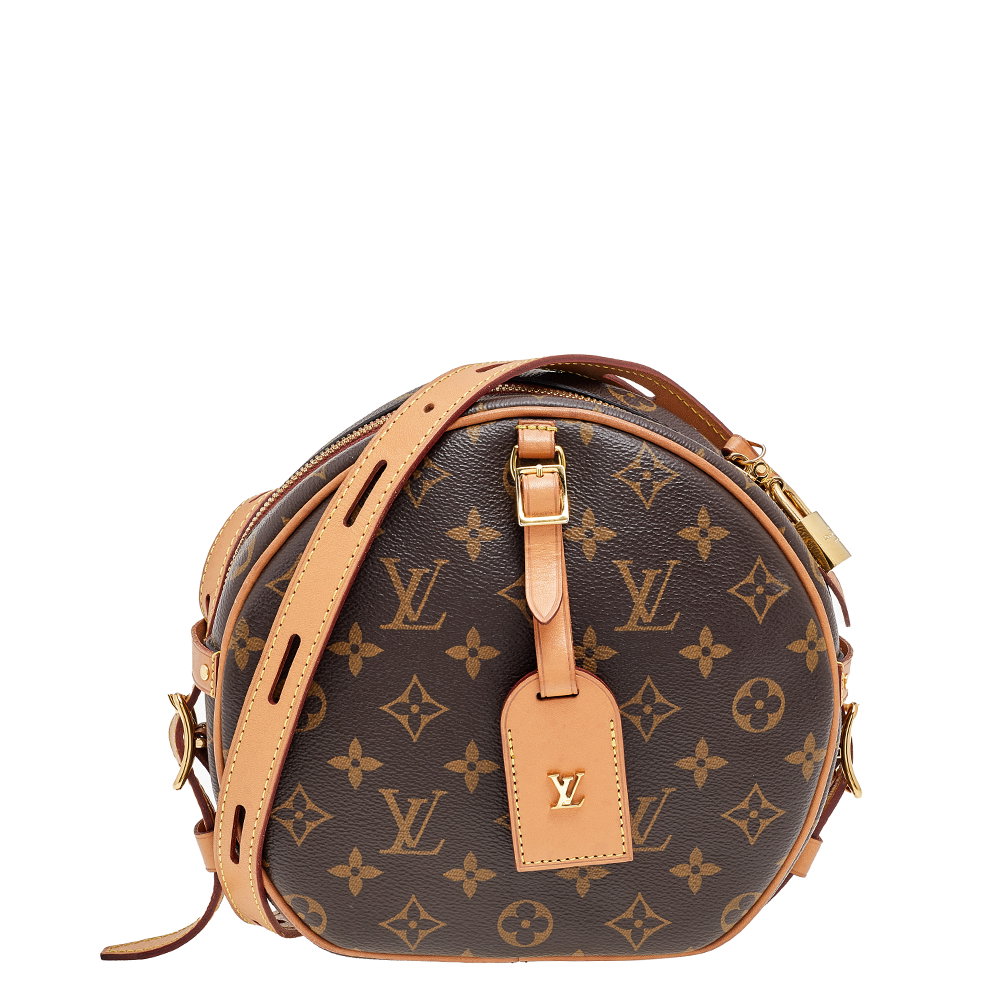 Monogram Canvas and Leather Boite Chapeau Souple MM Bag