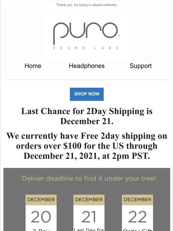 Shipping Reminder! Last Chance NOW!