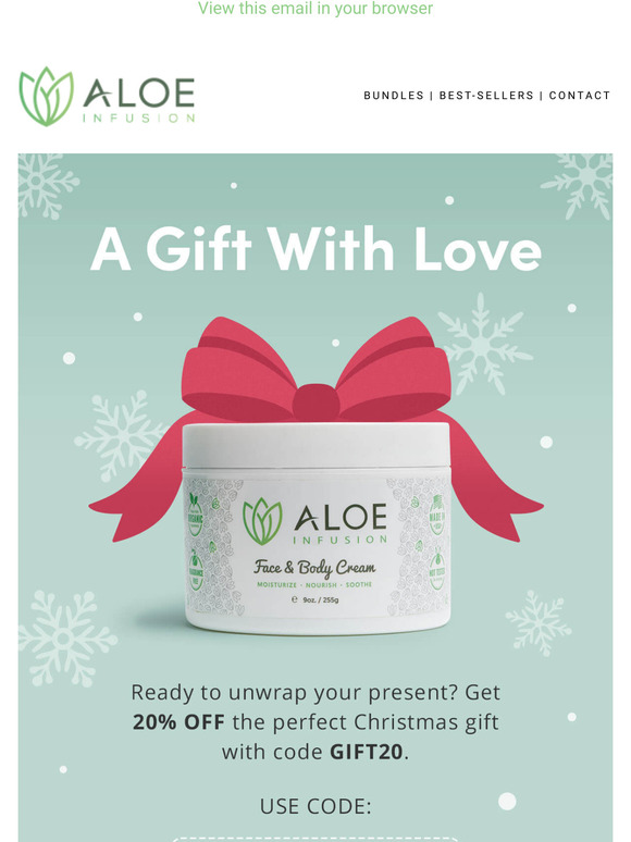  CHRISTMAS SAVINGS - 20% OFF! 