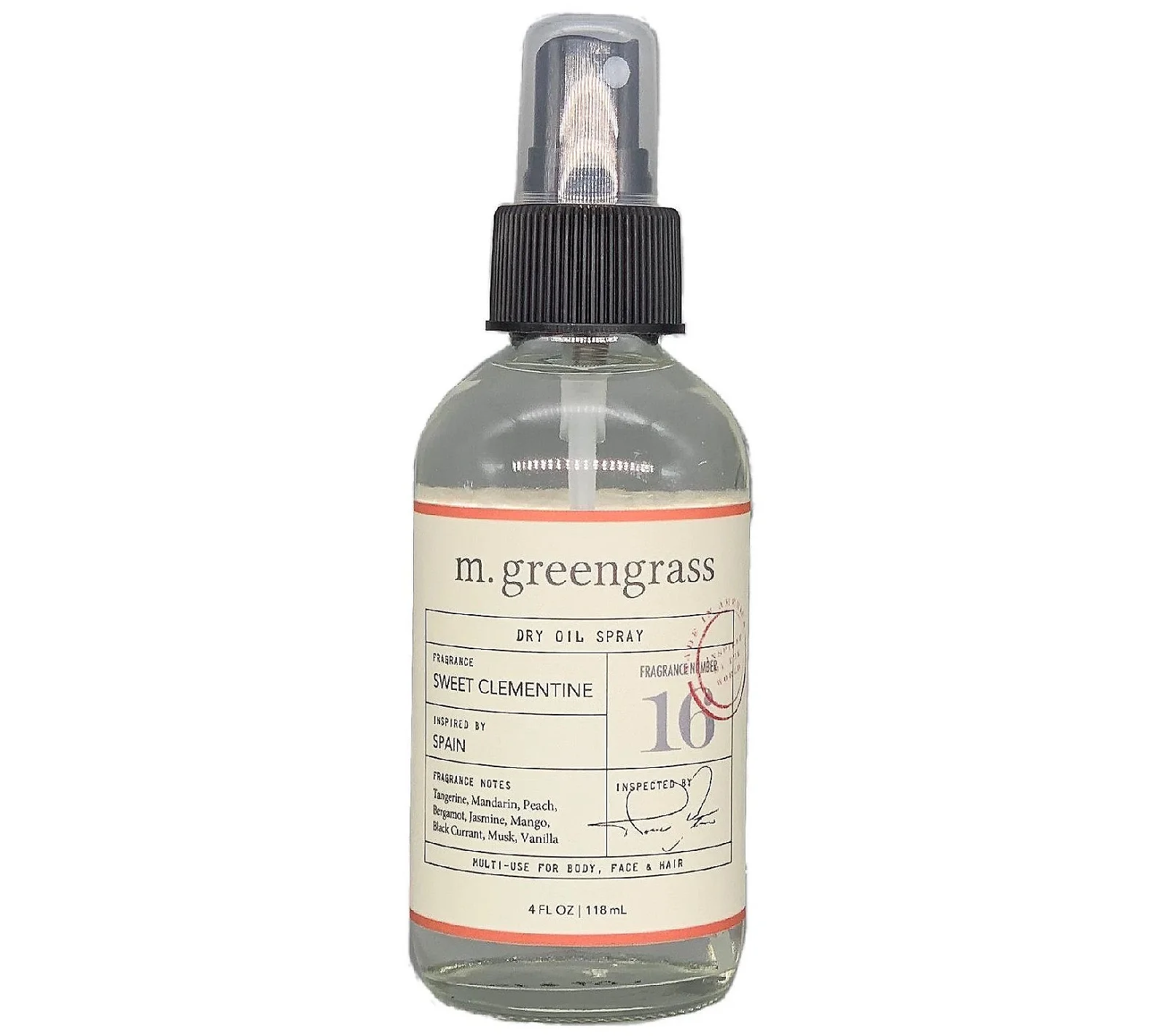 m.greengrass Sweet Clementine Dry Oil Spray