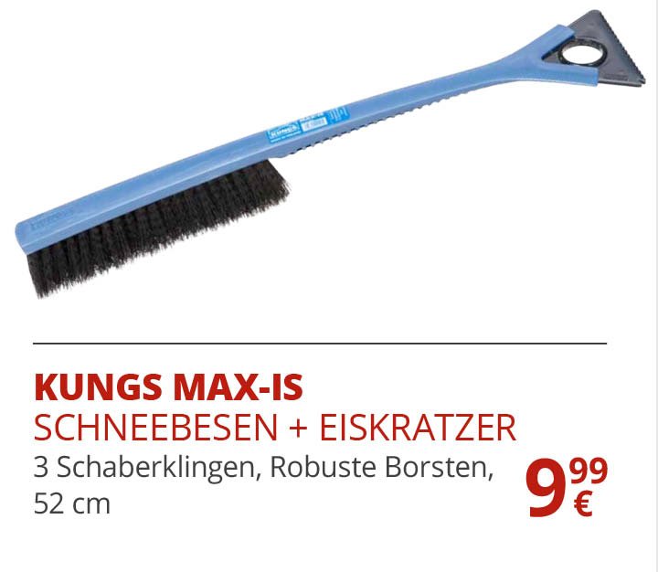 KUNGS Max-is Eiskratzer + Schneebesen