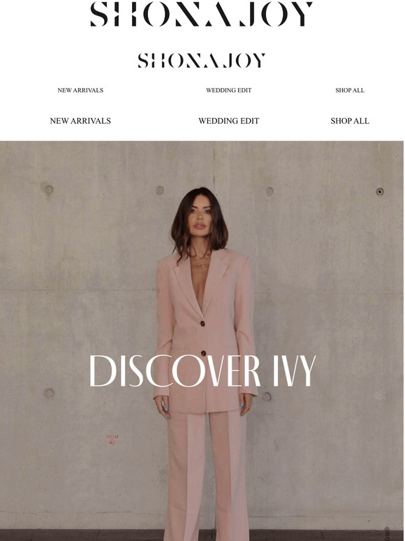 Shona Joy As seen in Ivy Milled