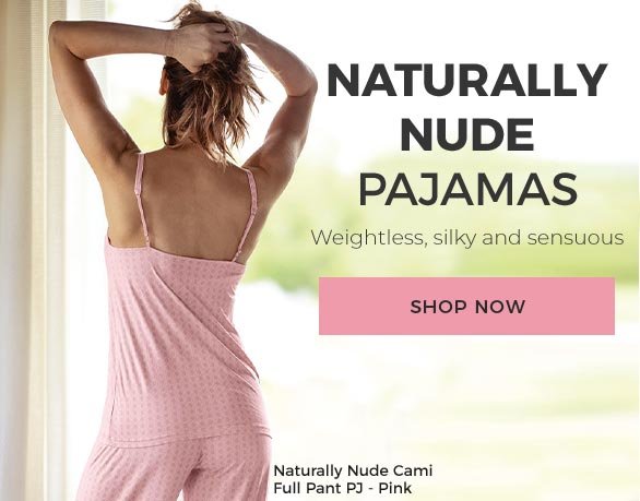 PajamaGram Naturally Nude Capri Pajamas, Blue