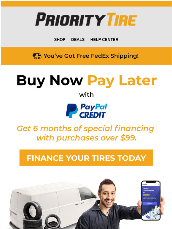 Priority Tire Quick & Easy Tire Financing Milled