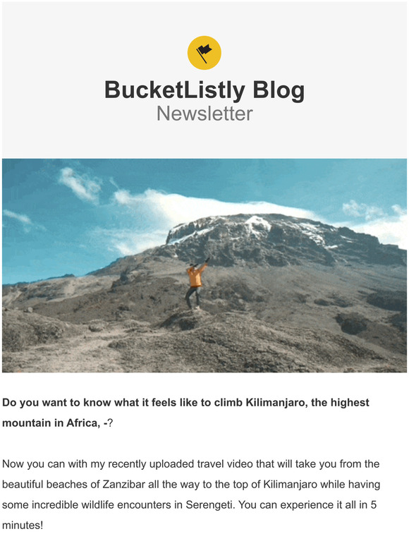 From Sea To Kilimanjaro, A New Travel Video from Tanzania