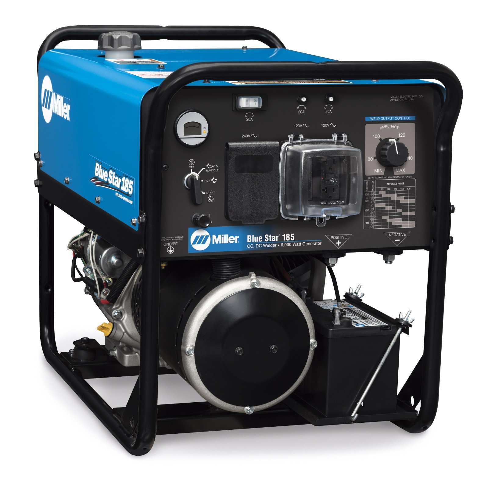 Image of Miller Blue Star 185 Welder/Generator with GFCI Receptacles (907664)