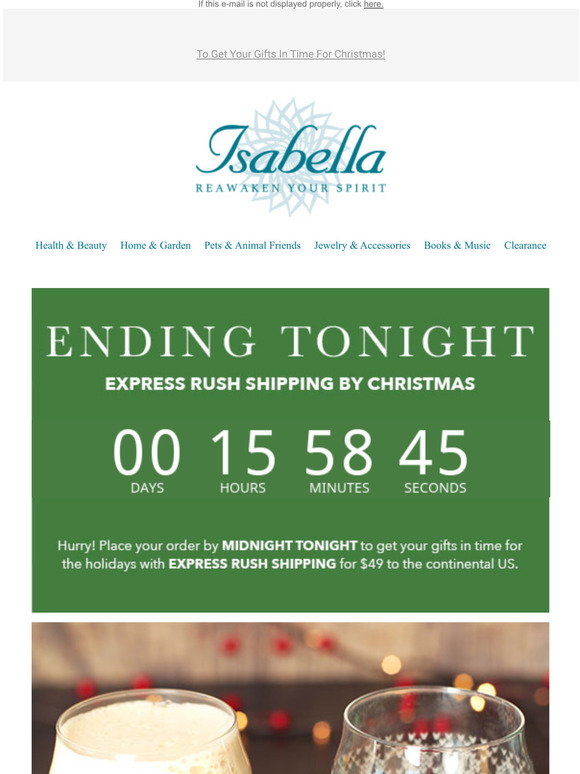 Isabella Catalog Choose Express Shipping Today Until Midnight! Milled