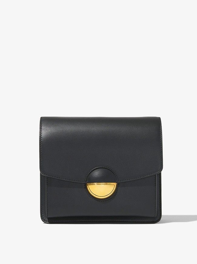 black leather dia bag