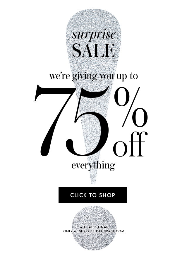 KATE SPADE SURPRISE Sale - Up To 75% Off Everything OUTLET STORE