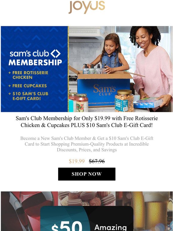 Joyus What Makes a Sam's Club Membership So Special? Discounts