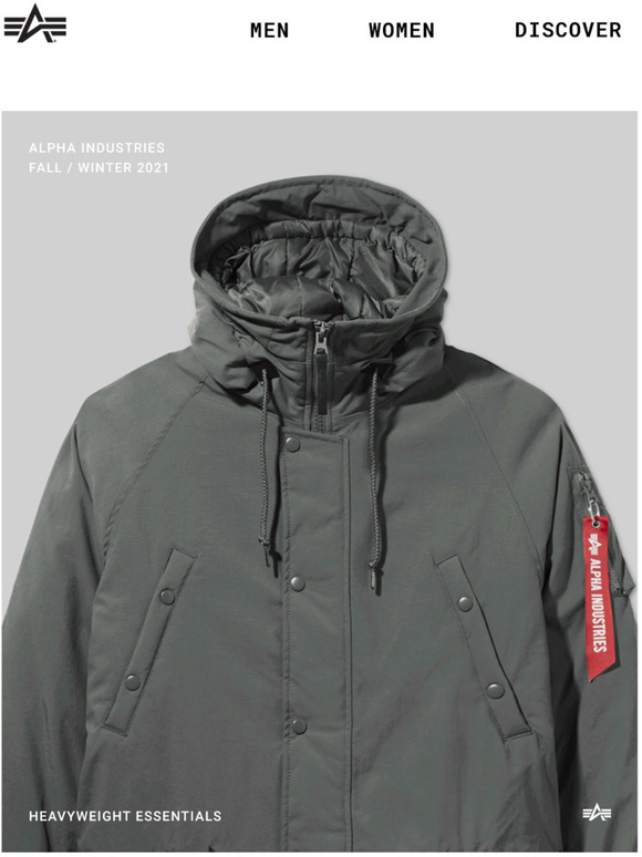 undefeated x alpha fishtail jacket