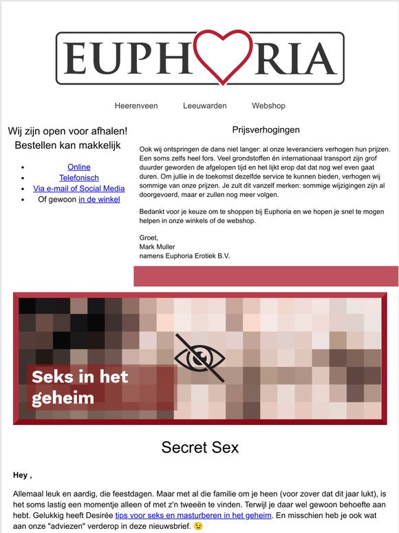 Tips voor geheime seks!