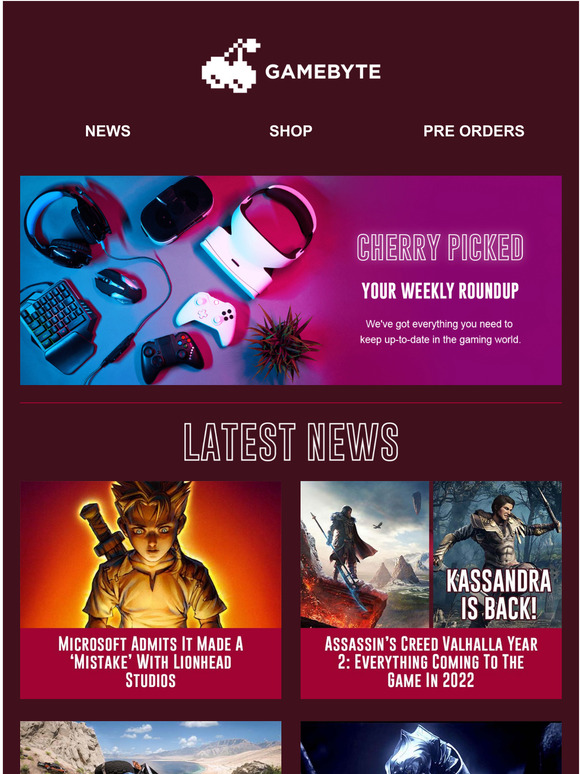 Your weekly gaming round-up