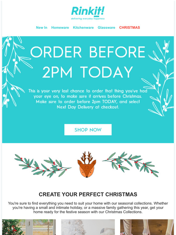 LAST CHANCE for Christmas Delivery