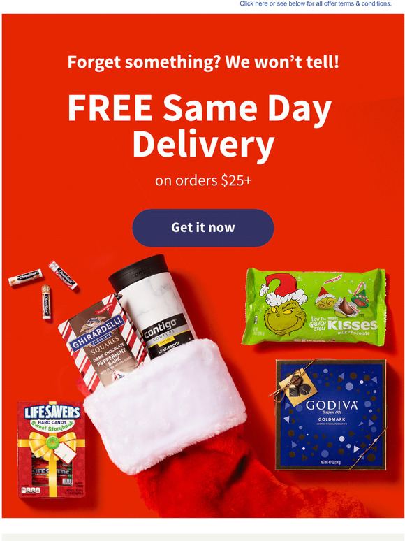 This message is full of offers