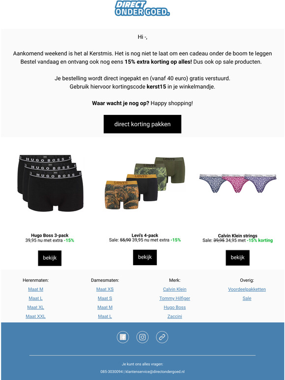 Laatste kan vr Kerst in huis! 15% korting op alles! 