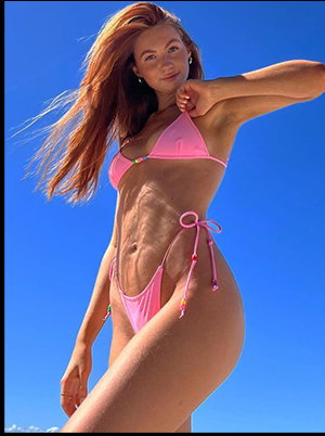 In The Waves Bikini Top Pink