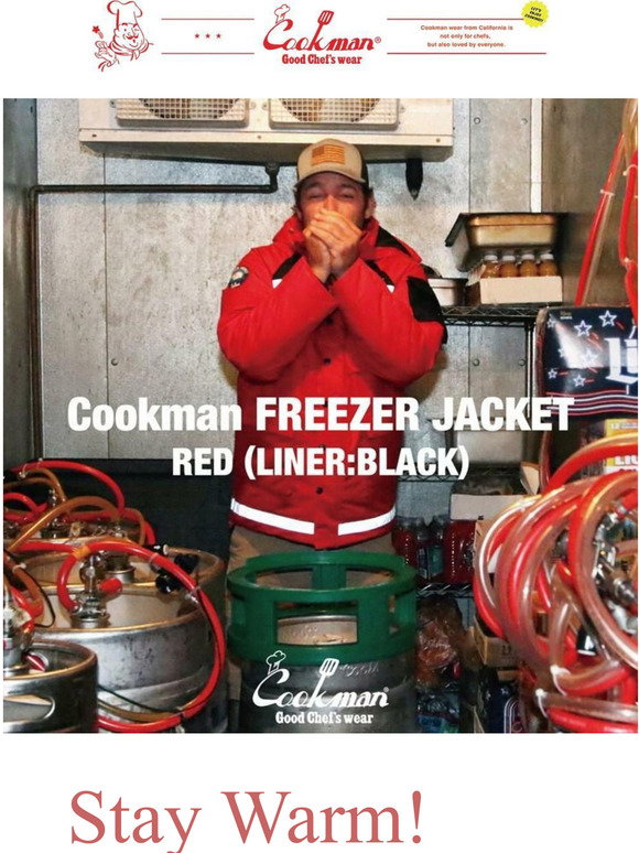 Cookman Freezer Jacket - Red – Cookman USA