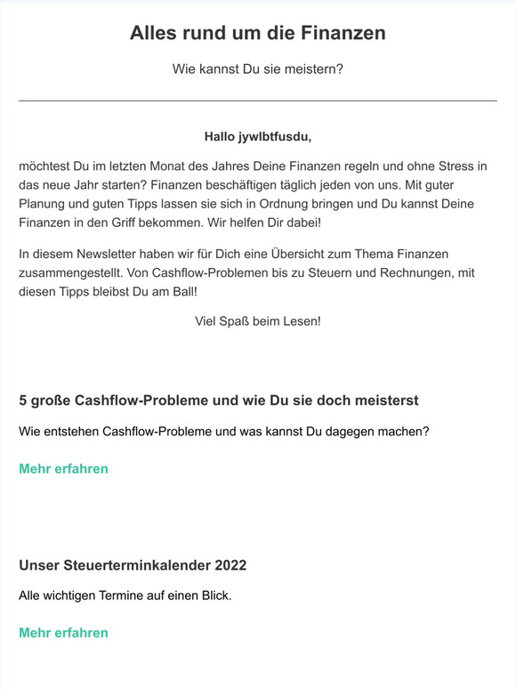 alles rund um die Finanzen: so kannst Du sie meistern