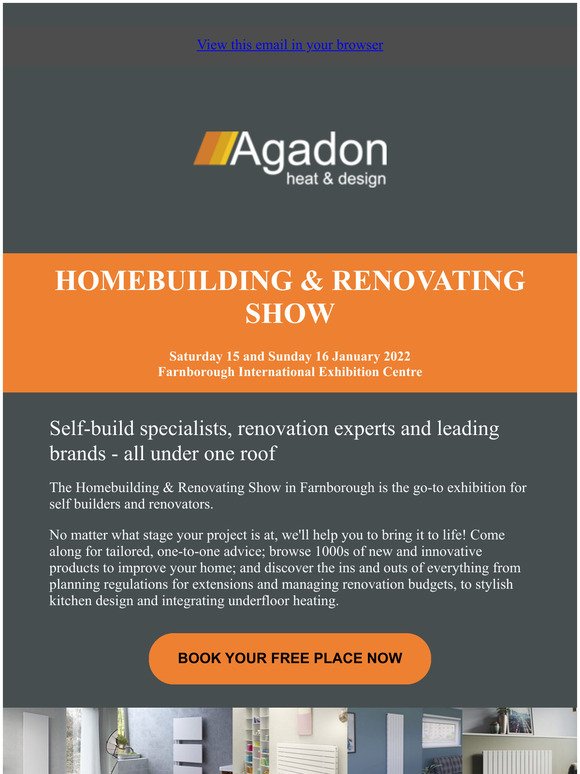 Get Free Tickets for Homebuilding and Renovating Farnborough 15-16 Jan 2022