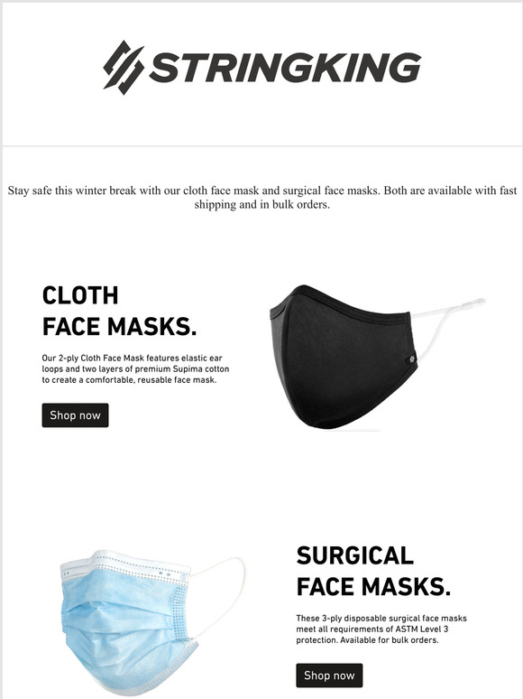 Stay safe this holiday break with our face masks