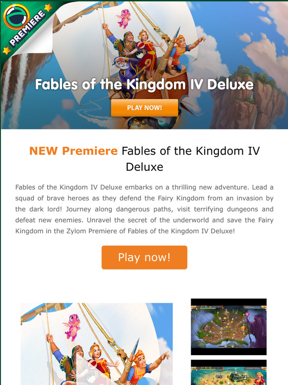 The wait is over! Be the first to play the new Zylom Premiere Fables of the Kingdom IV Deluxe!