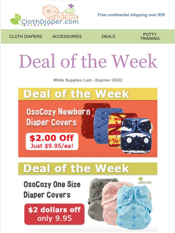 Deal of the Week: $2.00 Off OsoCozy Diaper Covers