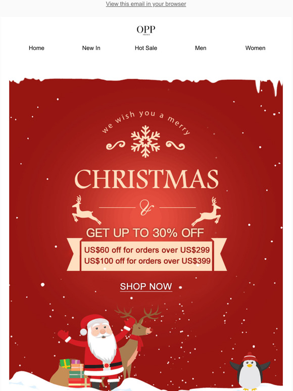 Don't Miss OPP Christmas Sale