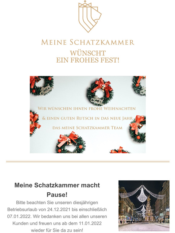 Frohe Weihnachten wnscht Meine Schatzkammer!