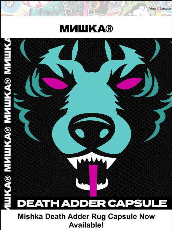 Mishka Rug Mishka: Mishka Death Adder Rug Capsule Now Available! | Milled