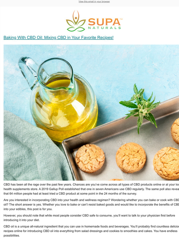 Baking With CBD Oil: Mixing CBD in Your Favorite Recipes!