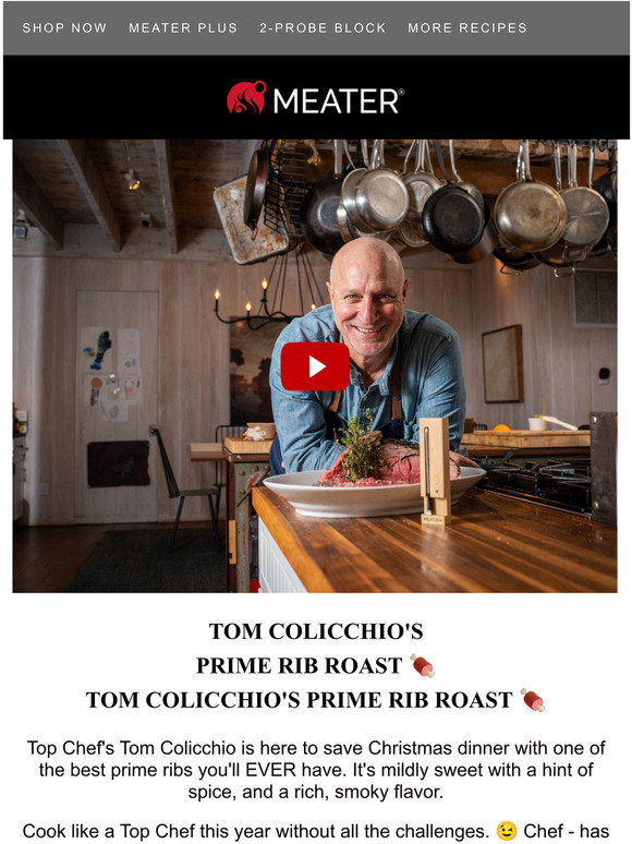 Meater: Christmas Prime Rib Roast Recipe From Tom Colicchio! | Milled