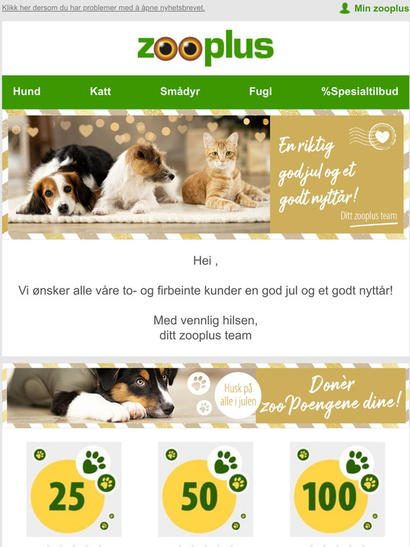 zooplus.co.uk God jul og godt nyttr! Milled