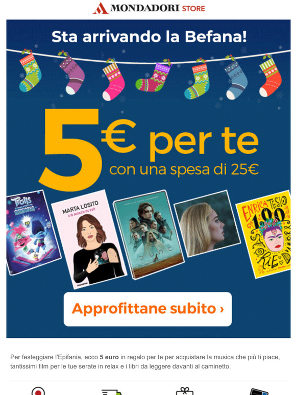 mondadoristore: La Befana sta arrivando con un regalo per te!