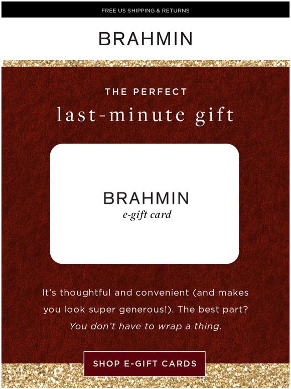brahmin handbags: this last minute gift will arrive right on time. milled brahmin handbags: this last