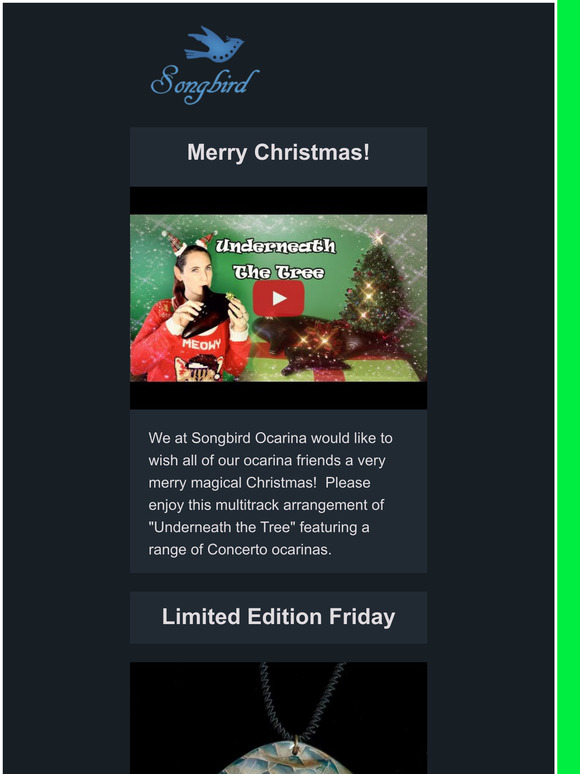 Songbird Ocarinas Ocarina Ensemble Christmas Music Video Milled