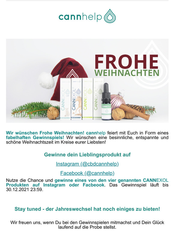 cannhelp wnscht Frohe Weihnachten