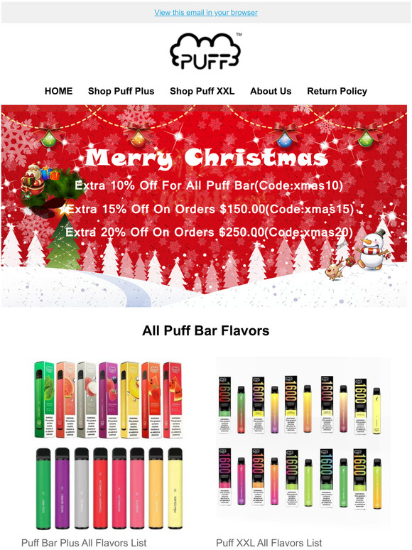 Get Extra 10-20% Off On Christmas Sale(24th-25th.Dec)