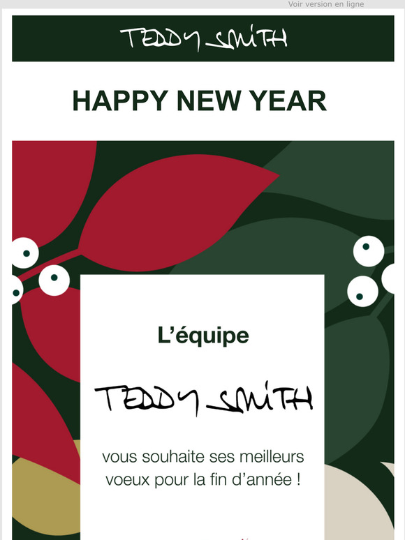 L'quipe Teddy Smith vous souhaite ces meilleurs vux !