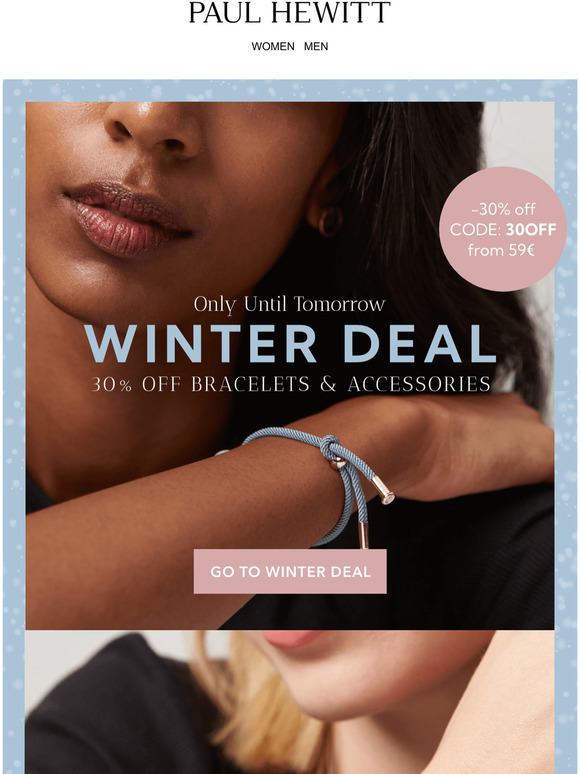WINTER DEAL: -30% off bracelets & accessories