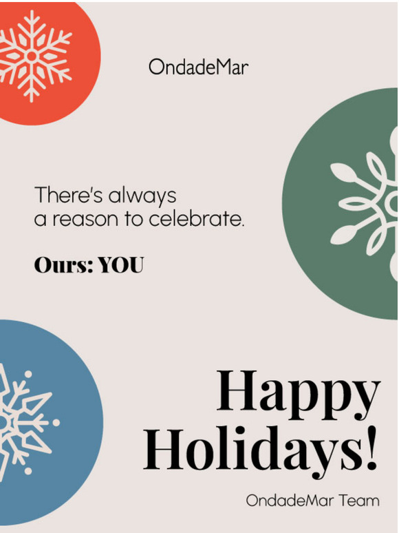 Happy Holidays from OndadeMar